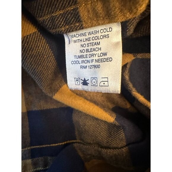 Tailor Vintage‎ Gold Black Plaid Boys Shirt Size 8 - Picture 6 of 6